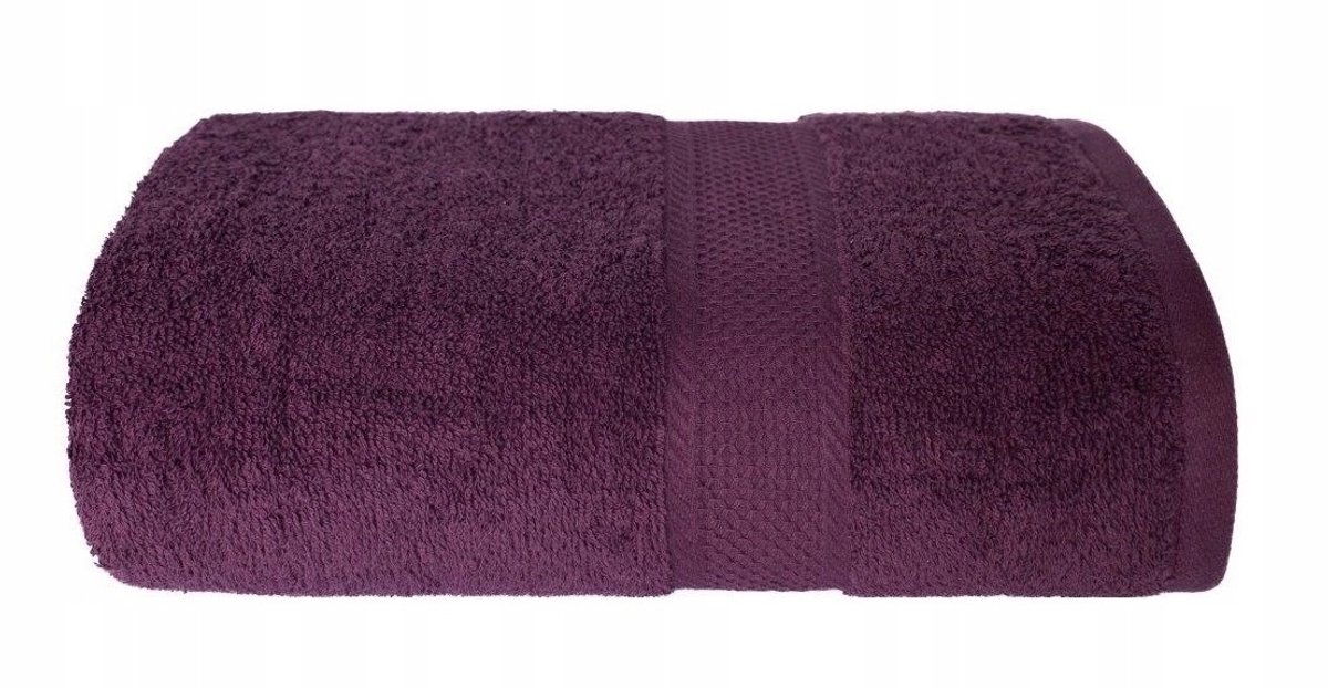 Luxe Katoenen Badhanddoek 70x140cm - Zacht & Absorberend - Paars