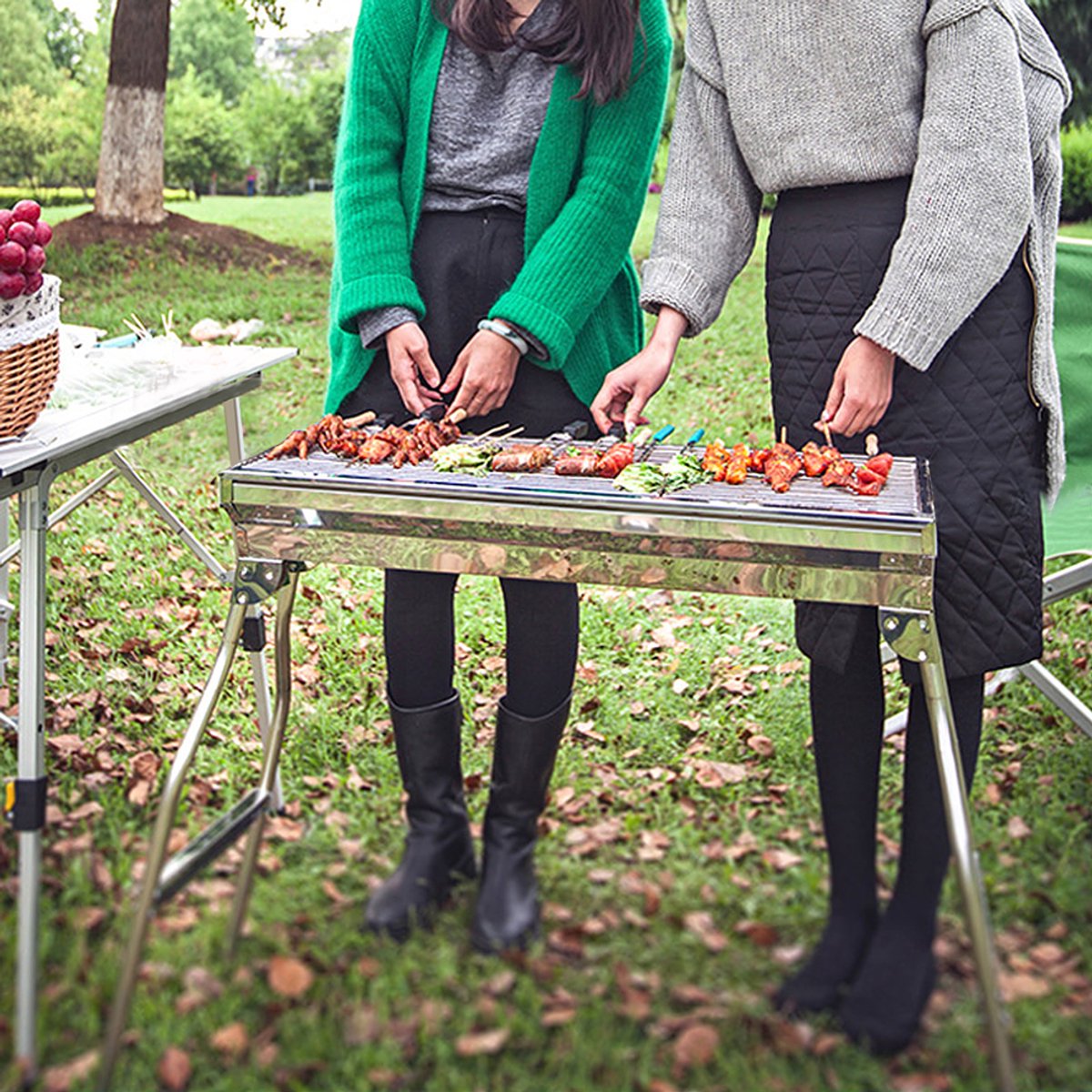 PIPIPOXER PIPIPOXER Opvouwbare Houtskoolbarbecue - afbeelding 5
