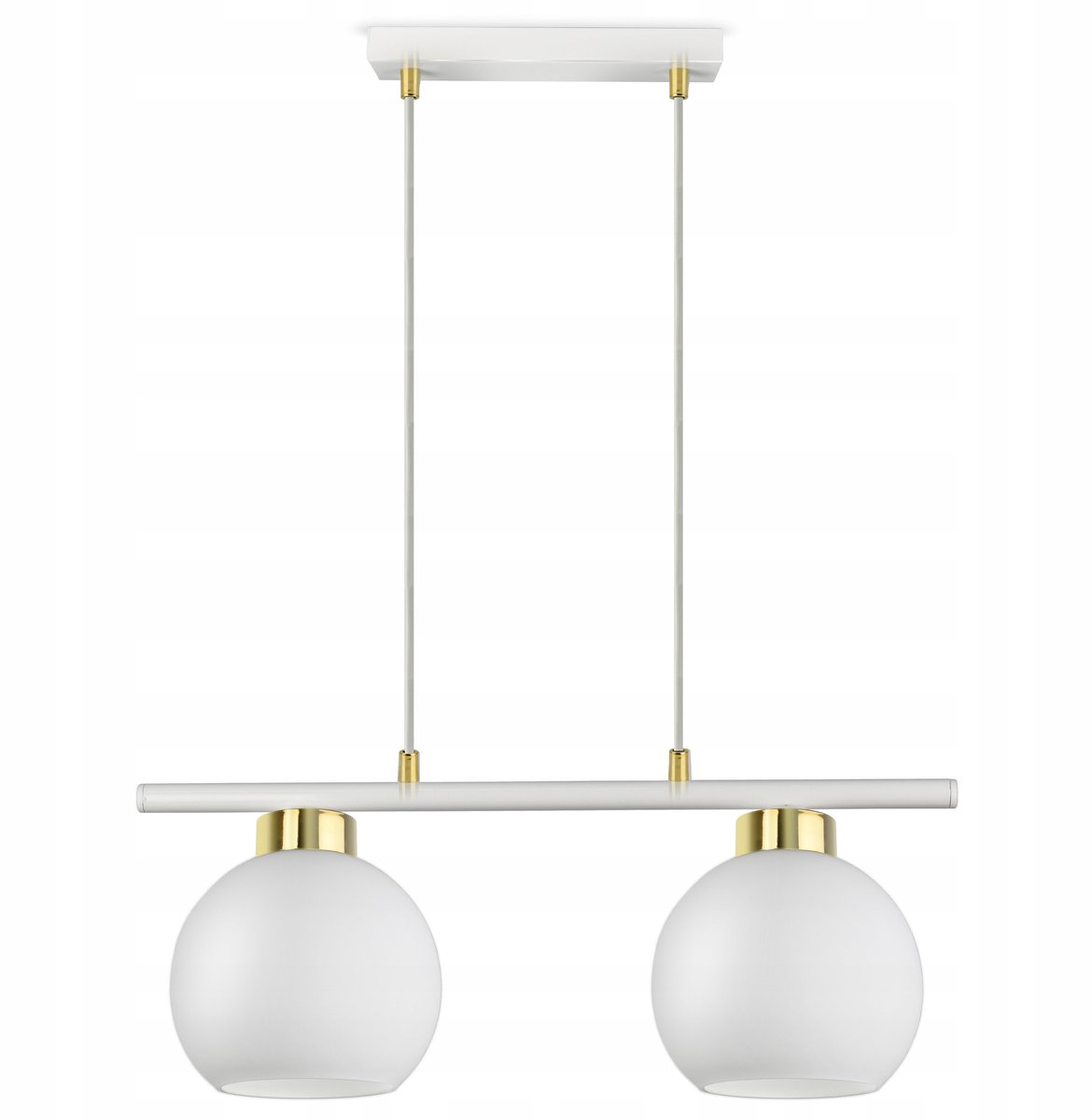 Moderne Witte Glazen Hanglamp - LED E27 - Verstelbaar