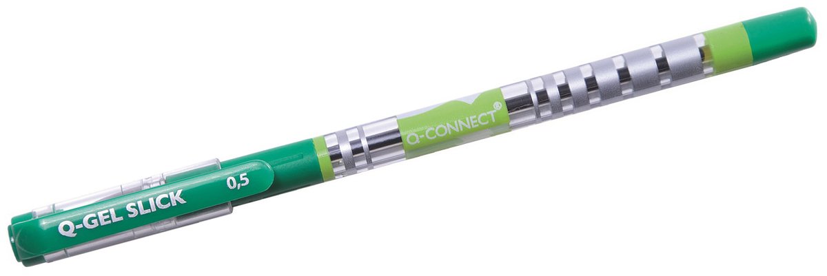 Q-CONNECT Gelpen 0,5mm Groen - Vloeiend Schrijven