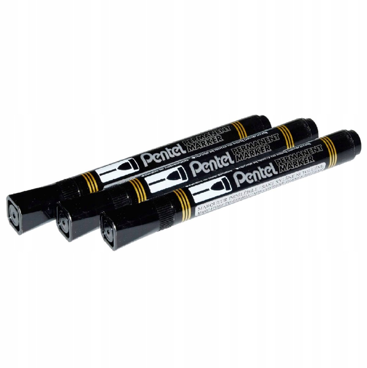 Permanente Marker Zwart Waterdicht - 3 Stuks