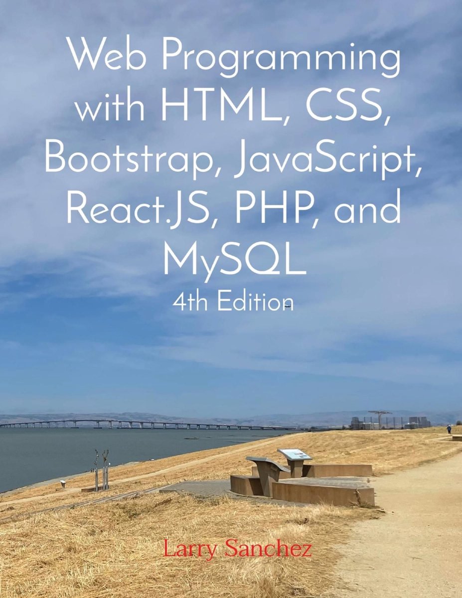 Omslag van Web Programming with HTML, CSS, Bootstrap, JavaScript, React.JS, PHP, and MySQL Fourth Edition