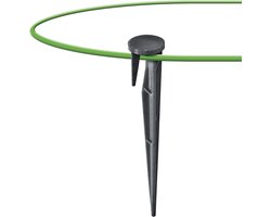 Industrialhome Robotic Grasmaaier + Accessoire Bundle – Robuuste automatische maaier voor gazons tot ca. 250 m² + 100 x kunststof Pen/Grip bevestigingspennen voor begrenzingskabel (compatibel met grenskabelsystemen zoals Gardena / Husqvarna / Worx /