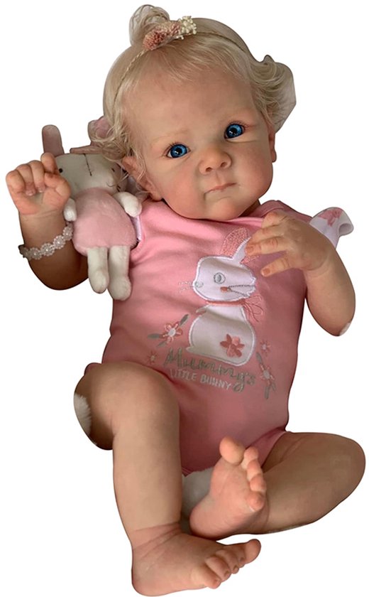 Reborn Babypoppen Meisjes 45CM Realistische Babypop Echte Babypop Die Er Echt Zacht Uitziet Levensgrote Reborn Poppen van Grebrafan — afbeelding 4