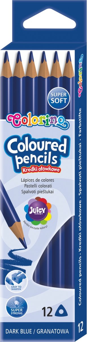 Colorino Driehoekige Kleurpotlood - Marineblauw (1 Stuk)