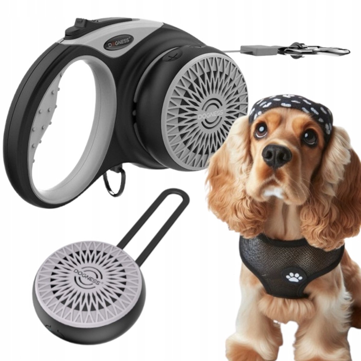 Automatische Hondensnoer 4m (M) met Bluetooth Speaker tot 20kg