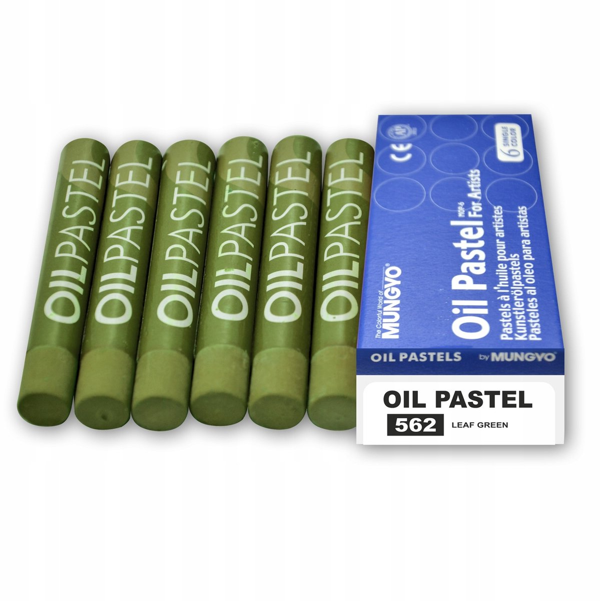 Mungyo Oliepastels - Set van 6 Stuks - Bladgroen