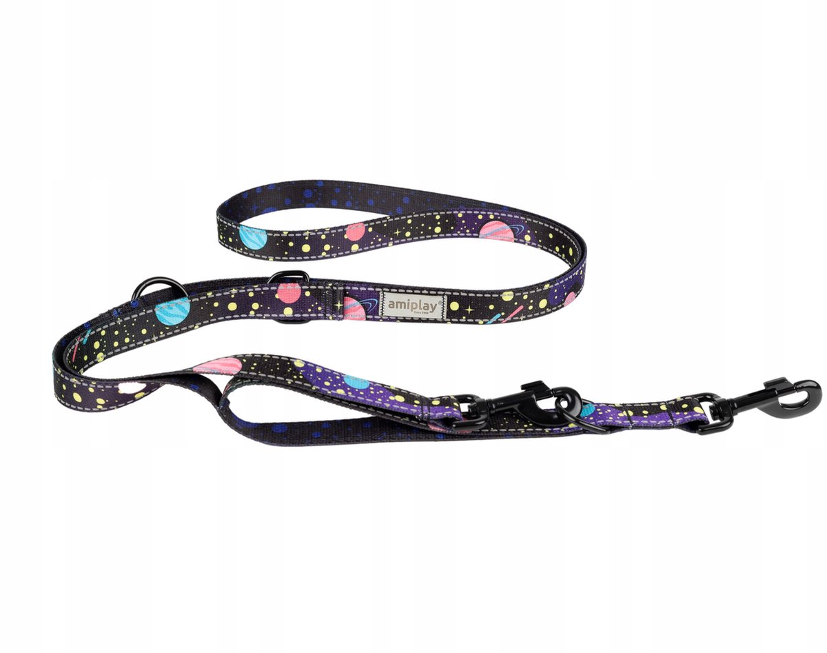 Amiplay BeSpace 7in1 Verstelbare Halsband XL Milkyway - Reflecterend