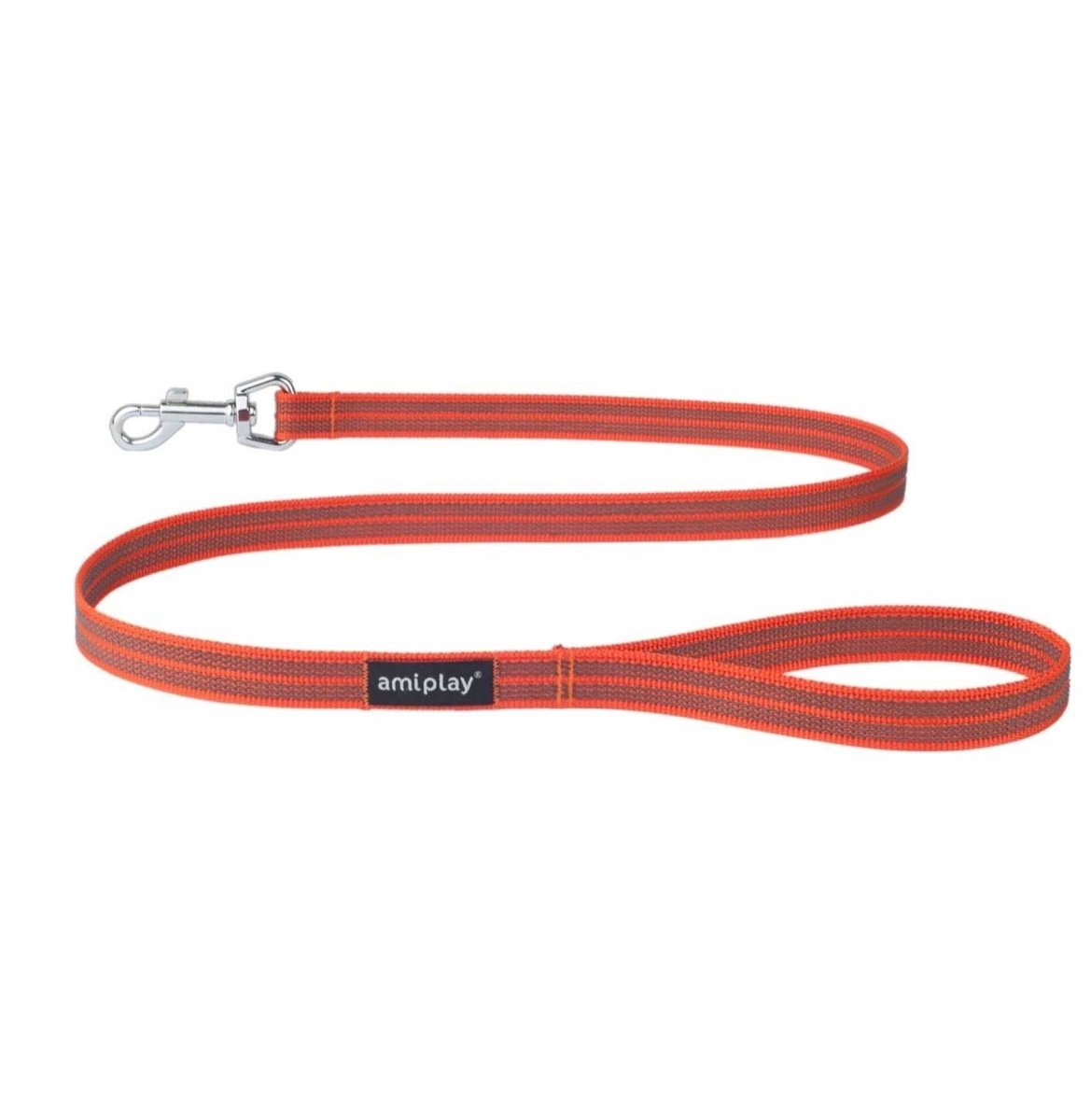 Amiplay Rubber Hondenlijn Oranje 120 cm S-M