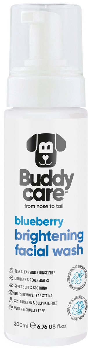 Buddycare gezichtsreiniger Blueberry 200ml