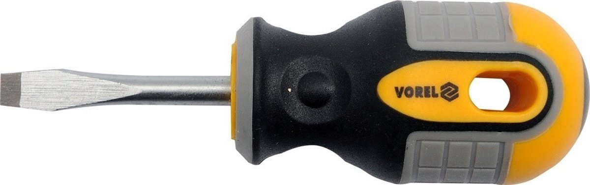 Vorel Platte Schroevendraaier 6x38mm CrV - Magnetische Punt