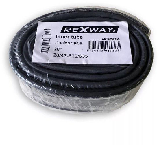 Rexway - Binnenband Fiets - Hollands Ventiel - 40 mm - 28 x 1 5/8 x 1 3/8 van Merkloos — afbeelding 2