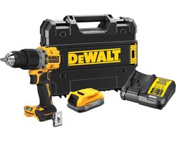 DeWALT DCD805E1T Compacte accu klop-/schroefboormachine 18V XR 1.7Ah POWERSTACK in TSTAK