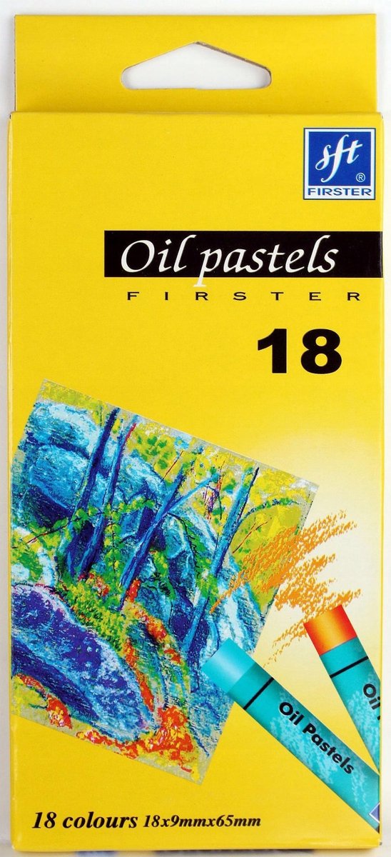 Titanum Oliepastels 18 Kleuren - Levendige Pigmenten voor Kunstenaars