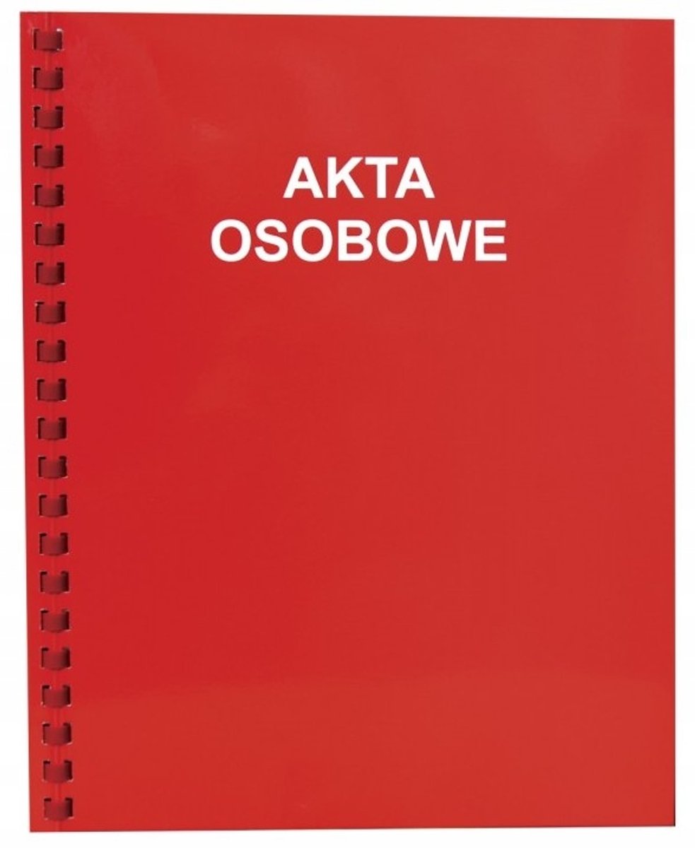 Konfex A4 Persoonsdossier Kaart, Rood
