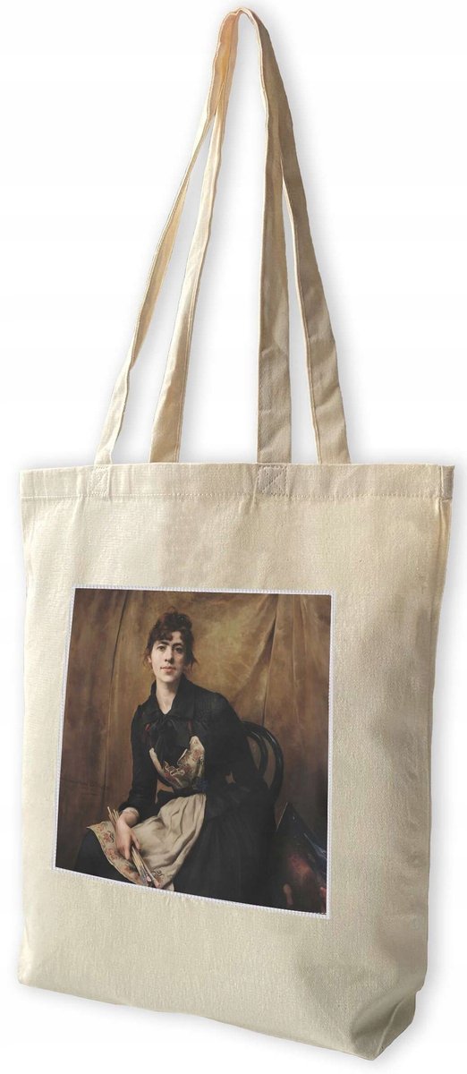 Shopper Tas met "Zelfportret Anna Bilińska" Print