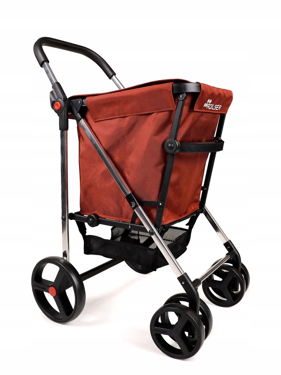 Rolser Basket MF 4B: Stevige boodschappentrolley met 4 terreinwielen, 58L