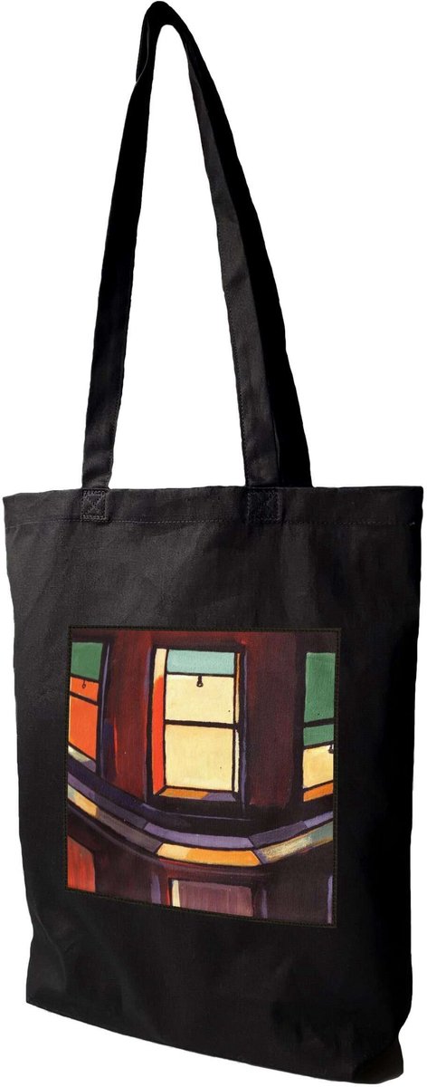 Shopper Tas Edward Hopper Nachtzicht - Canvas met Opdruk