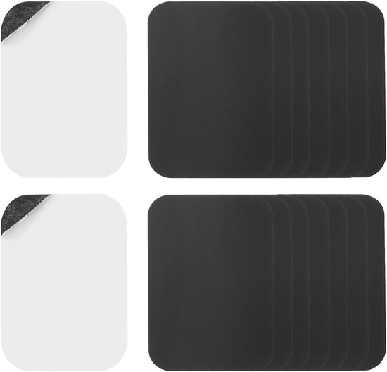 YIANERM 3M-kleefstof 4-packs dunne metalen plaat voor magnetische autotelefoonhouder (2 rond en 2 rechthoekig