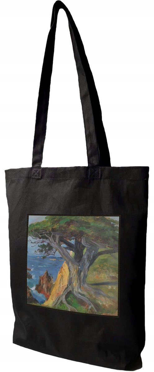 Shopper met Monterey-landschapsprint - 100% katoen