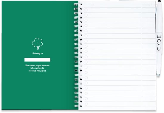MOYU - Carnet Vert Forêt - Carnet Effaçable A5 Premium