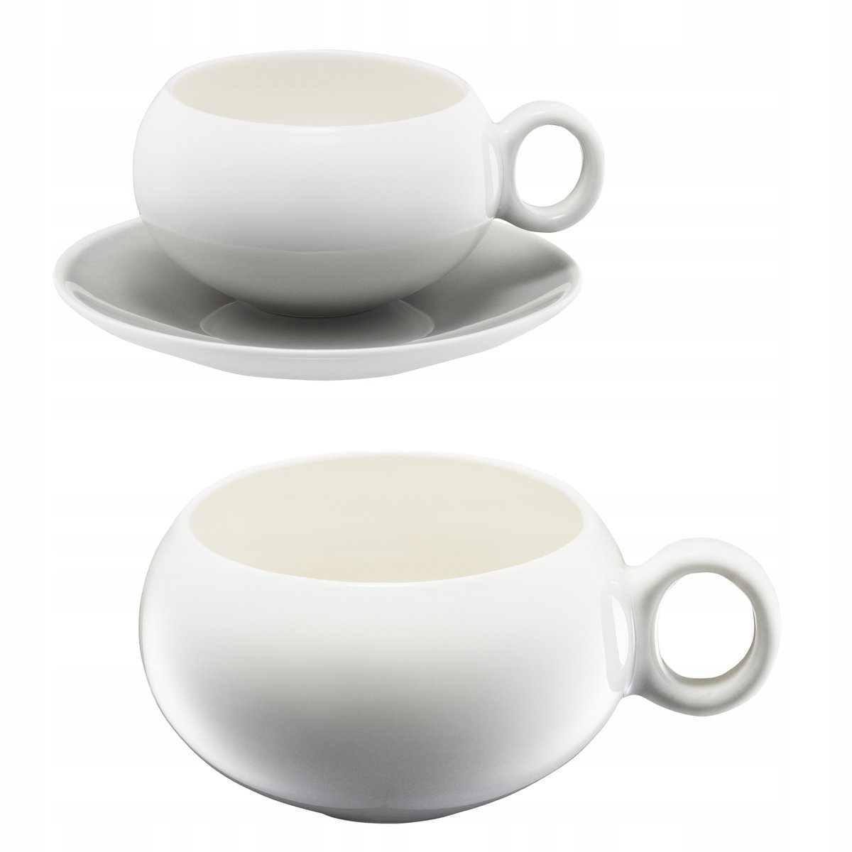 Ambition Bella Porseleinen Beker - 250ml - Grijs