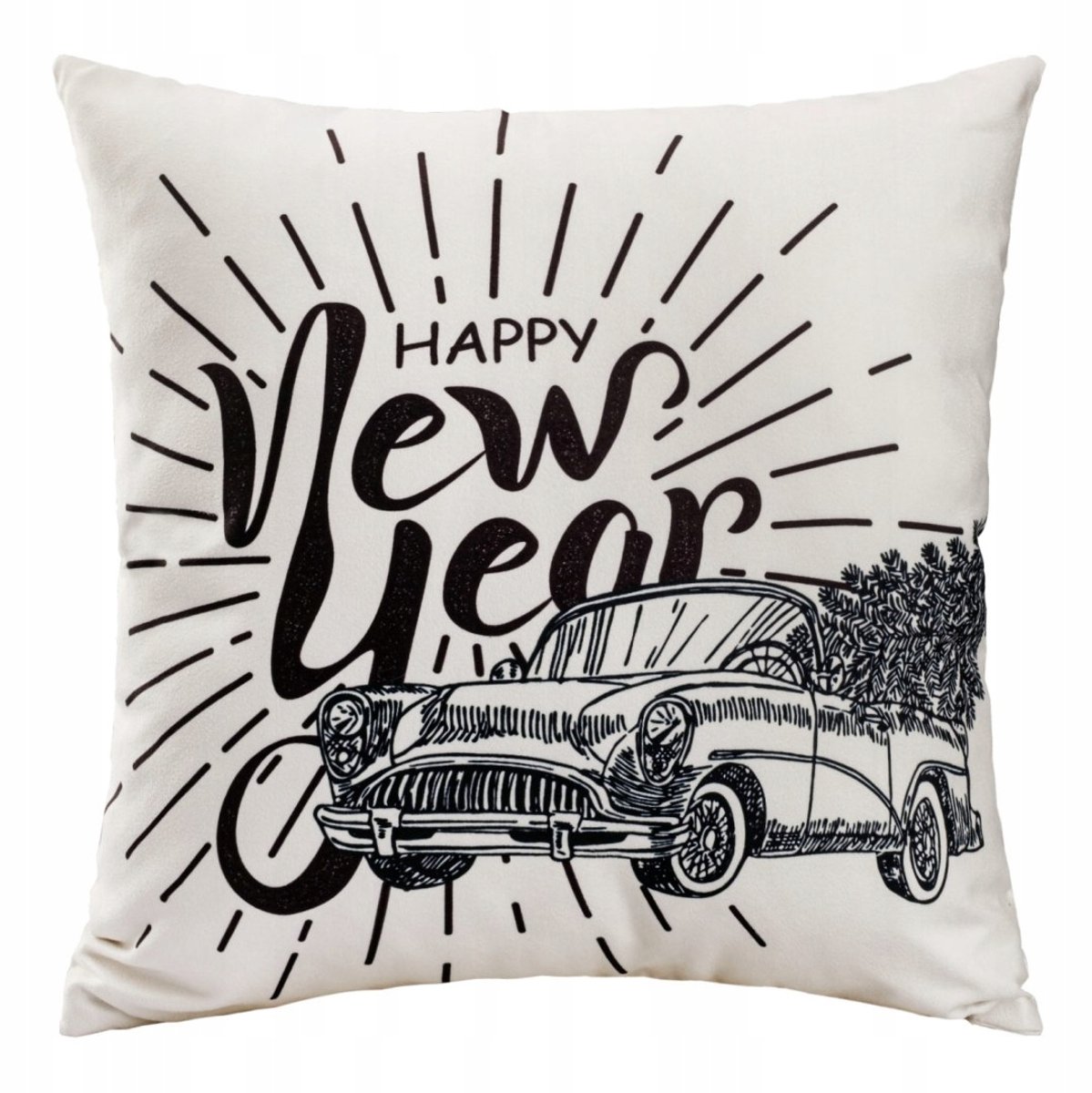 Decoratieve Kussenhoes 43x43cm Zacht Fluweel - Nieuwjaar