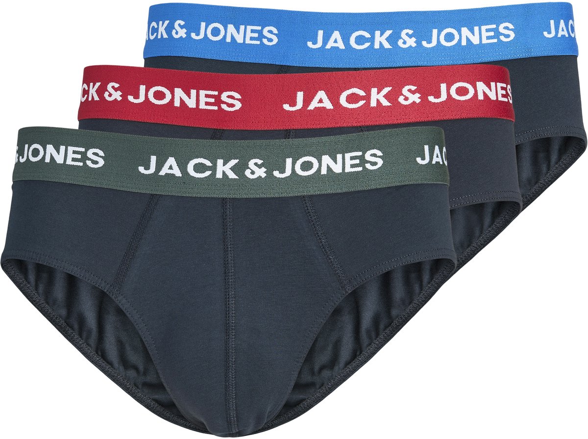 JACK&JONES - JACGLOBE SOLID BRIEFS 3-PACK - Heren - Onderbroeken