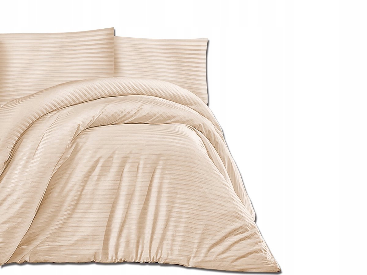 Luxe Katoen Satijn Beddengoed Set 160x200 Cappuccino