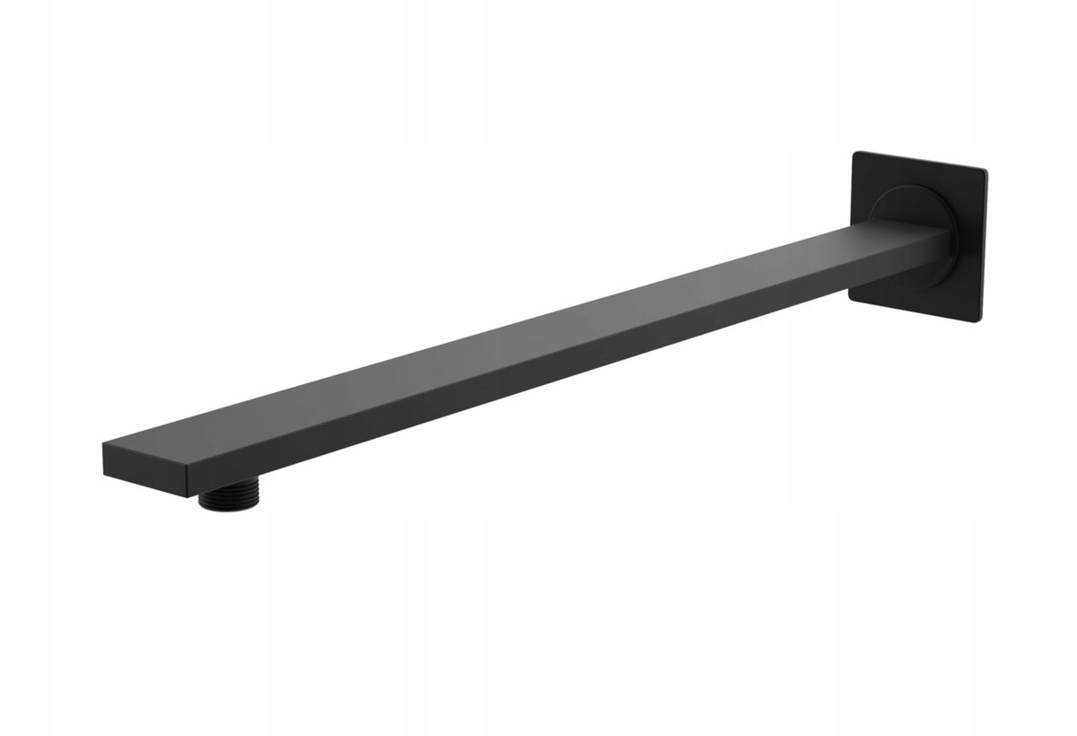 Kohlman WQEB Douchearm Wandmontage 40cm Mat Zwart Messing