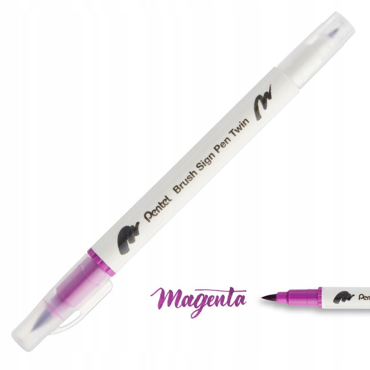 Pentel Brush Sign Pen Twin Kalligrafie Marker - Paars