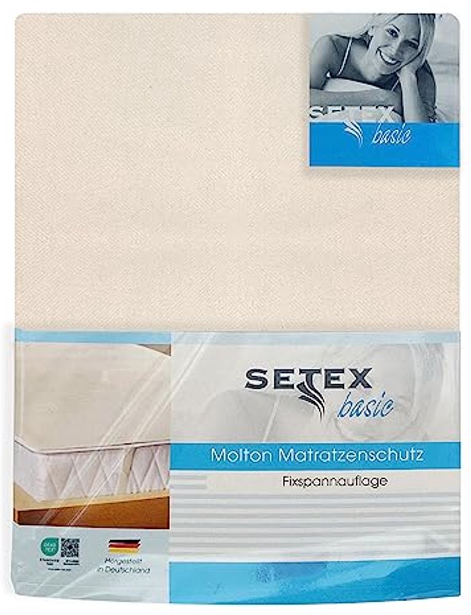 Molton Matrasbeschermer 90 x 190 cm - 100% Katoen met Hoekrubbers - Ideaal voor Hygiëne en Comfort