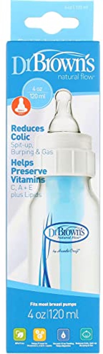 Image of 4 oz standaard polypropyleen fles voor babyvoeding - 4-pack