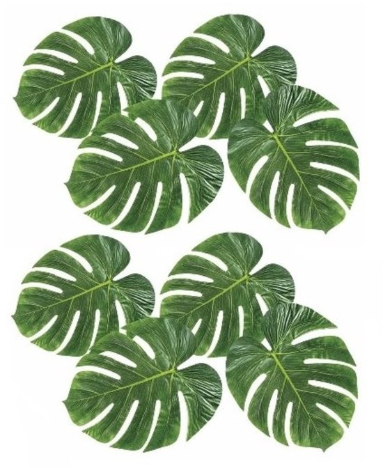 Hawaii palmbladeren set (8 stuks)