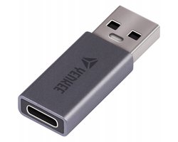 Yenkee YTC 020 USB-C 3.0 Adapter Aluminium - 5Gbps - Grijs