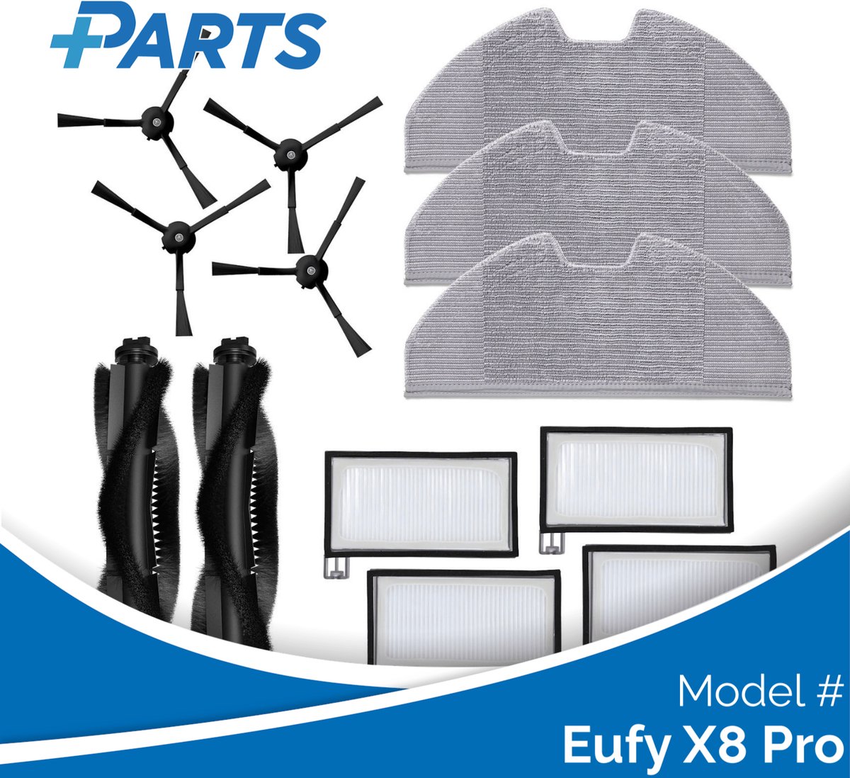 Eufy X8 Pro Onderhoudsset (Plus.Parts® alternatief voor T29F8011)