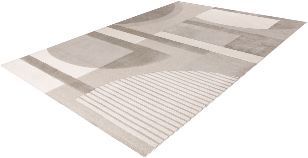 Batucci Vloerkleed - Modern Tapijt - Zilver Grijs - Abstract Design - Zacht en Comfortabel - Ideaal voor Woonkamer en Slaapkamer