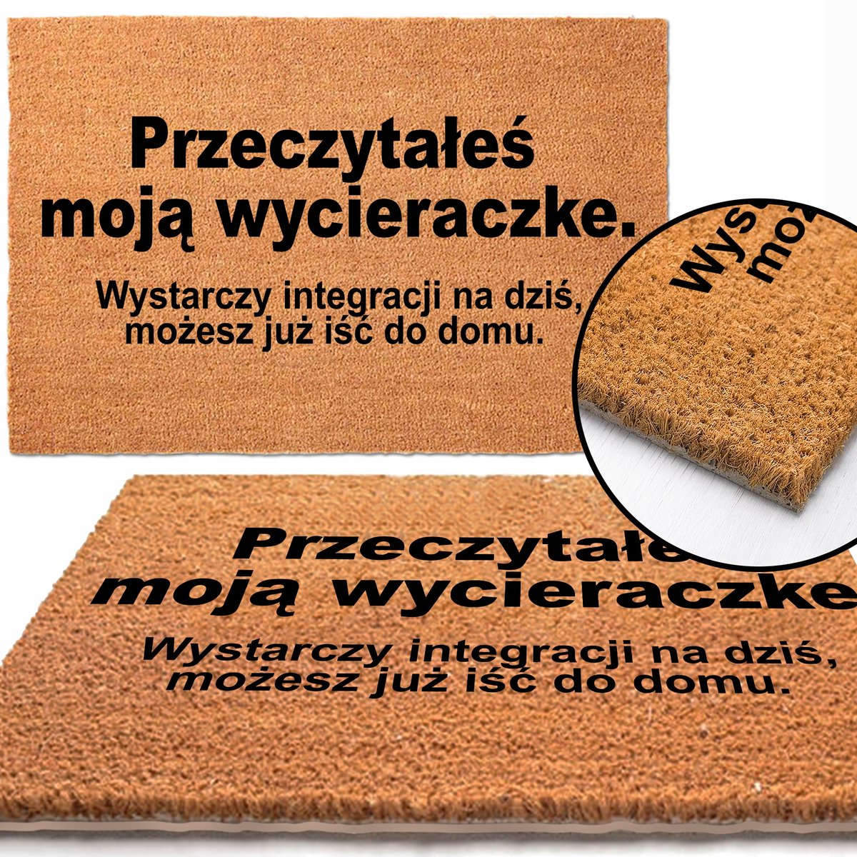 Kokosmat Deurmat 40x60 cm - Diverse patronen