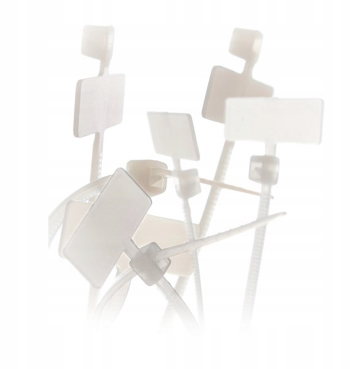 Kabelbinders GTK-200MC met beschrijfbaar label, 100 stuks