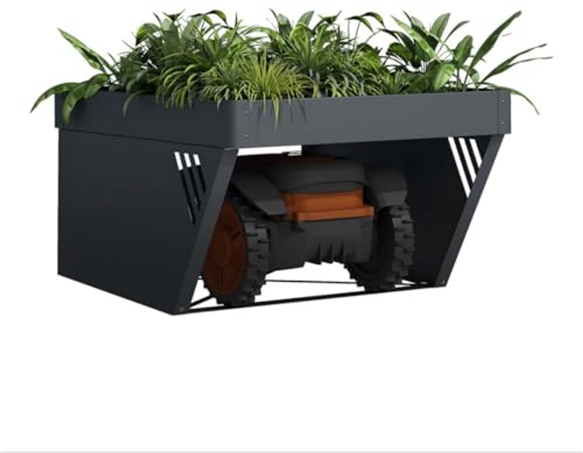 Robotmaaier Garage met Plantendak - Duurzame Overkapping - Robotmaaier - €228,80