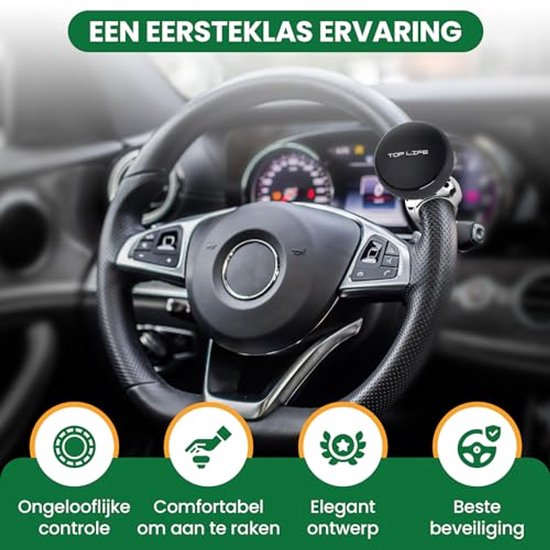 Stuurwielknop met Siliconen Coating - Verbeter Grip en Precisie - Geschikt voor Alle Stuurwielen — afbeelding 3