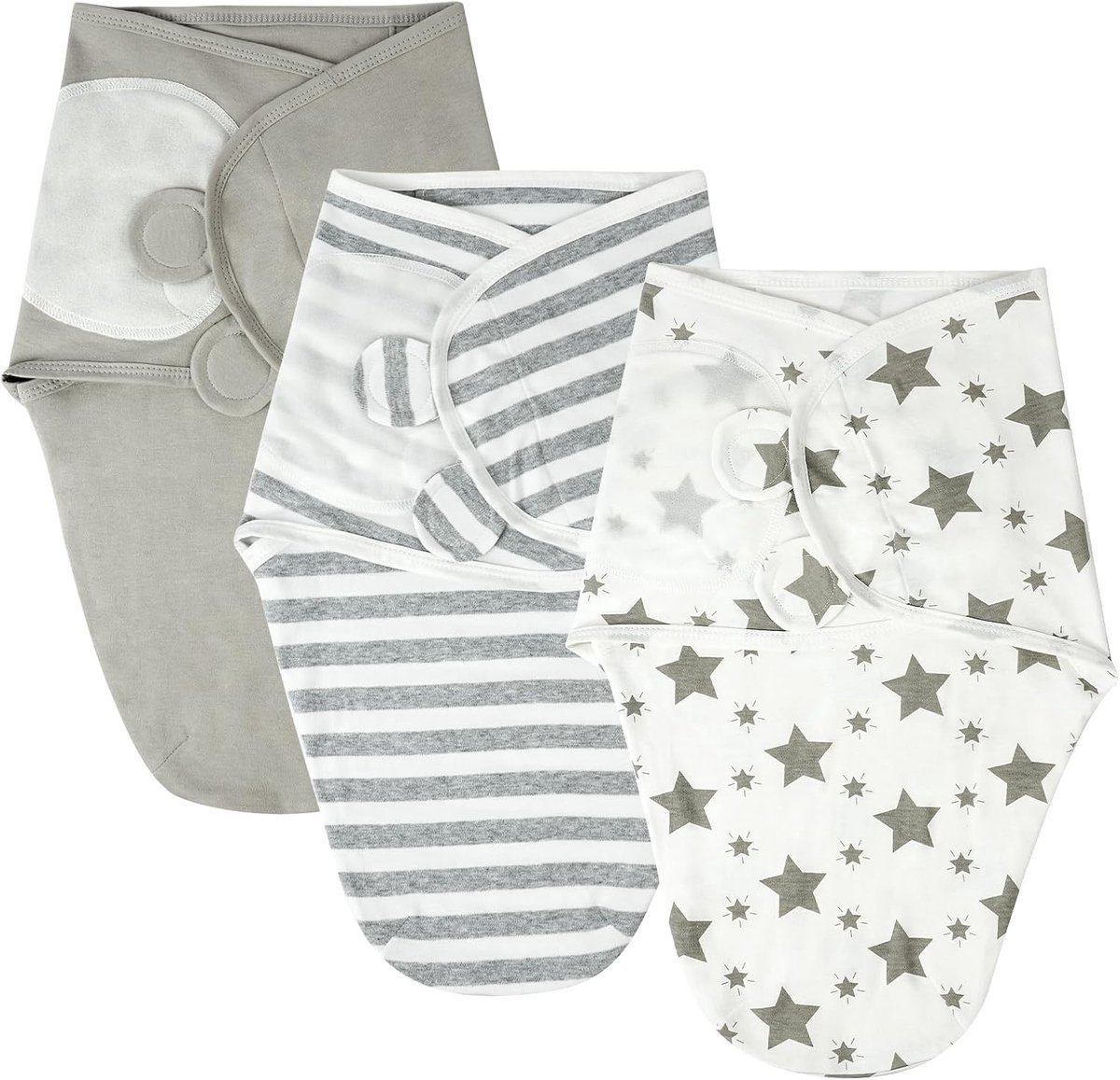 Wikkeldeken - 0-3 maanden - inbakerdoek - newborn - essentials - verstelbaar, slaapzak voor baby's