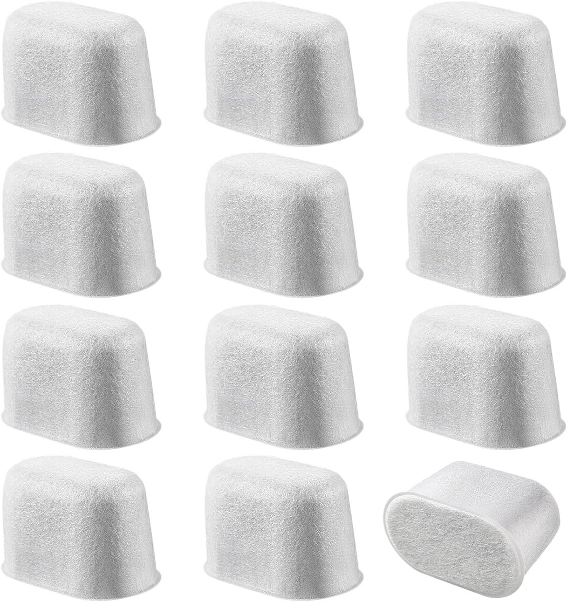 12 Vervangende waterfilteronderdelen - Actieve koolstoffilter geschikt voor Ninja-koffiezetapparaten - originele actieve koolstoffilters - vervanging waterfilter - Koffieaccessoires - Machine Waterfilter Vervanging - Wit