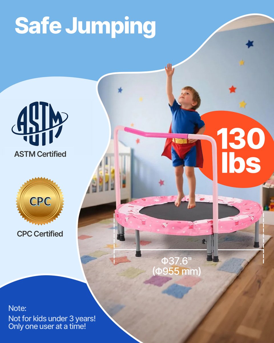 VEVOR Trampoline Opvouwbare Mini Trampoline 100kg Rebounder Trampoline Opvouwbaar – foto 3