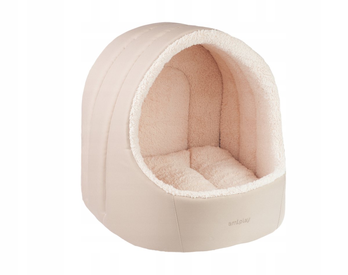 Amiplay Aspen Hondenkennel Ovaal S Beige - Comfortabel en duurzaam