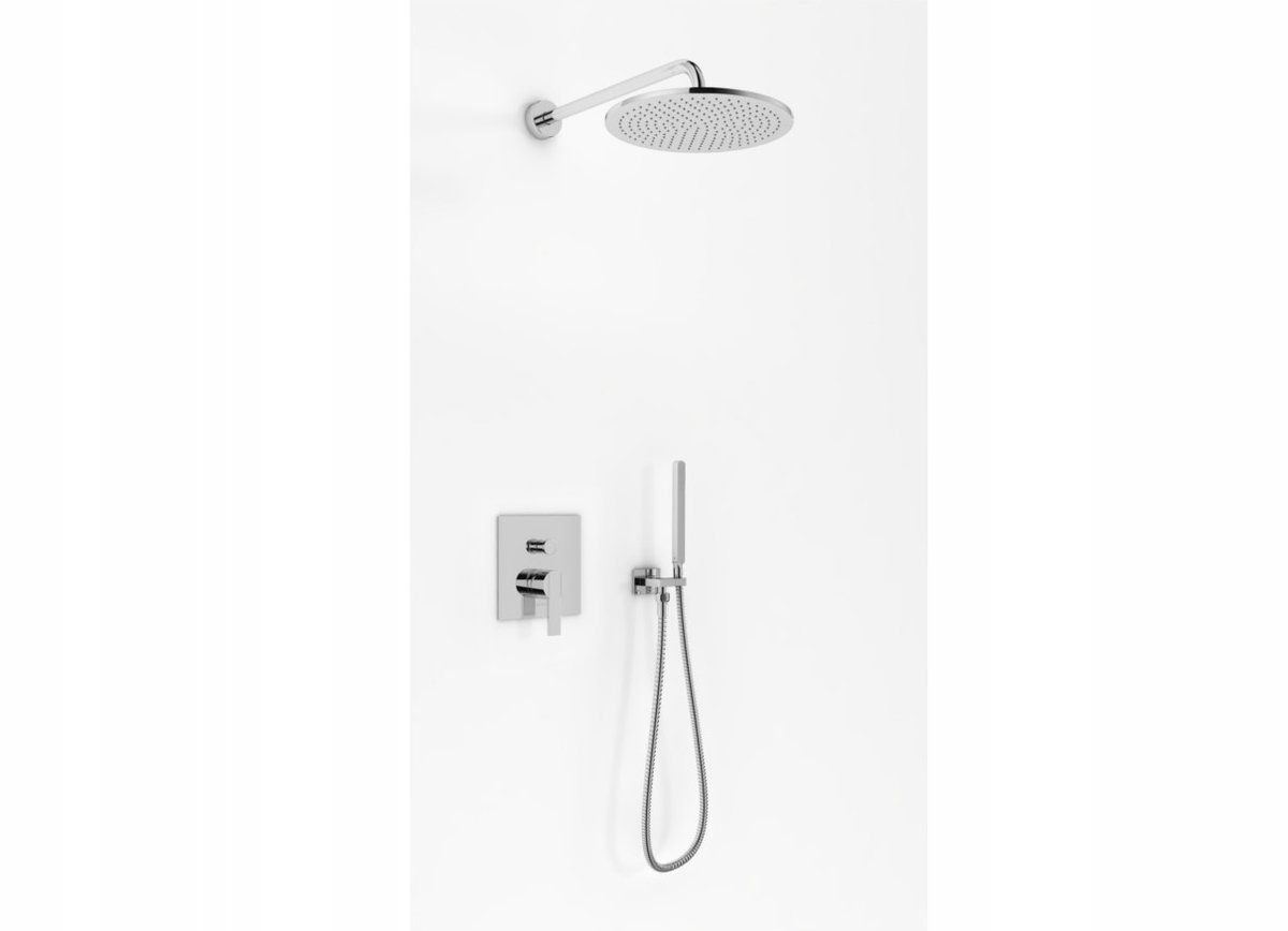 KOHLMAN GIXS Inbouw Doucheset met 35cm Regendouche, Chroom