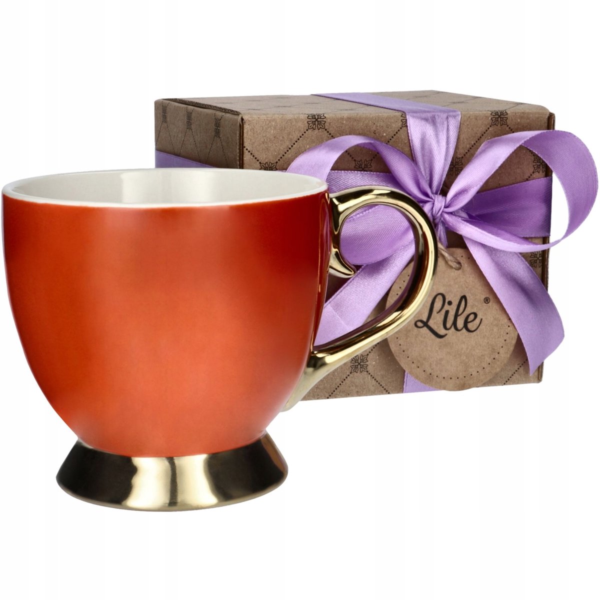 Luxe porseleinen mok met gouden accent - perfect cadeau (395 ml)