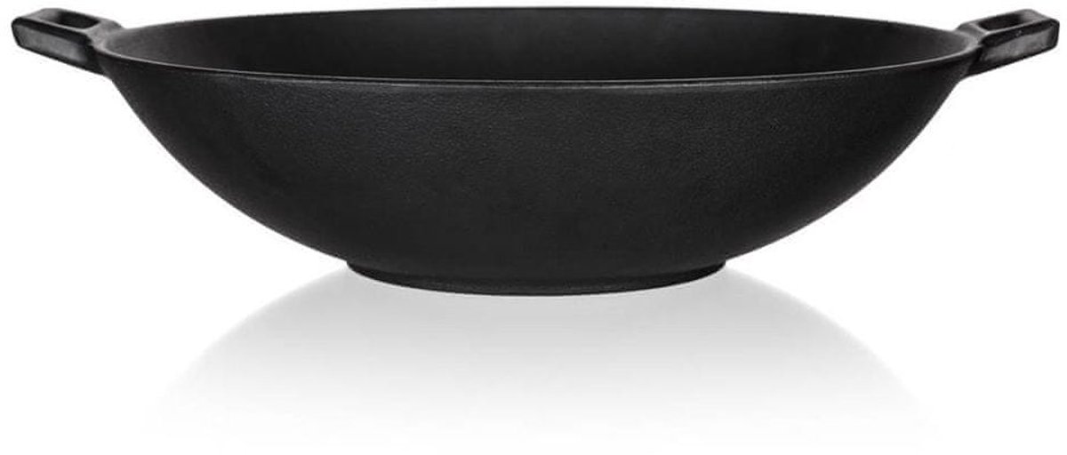 Gietijzeren Wok Pan 36 cm - Geschikt voor Inductie & Oven
