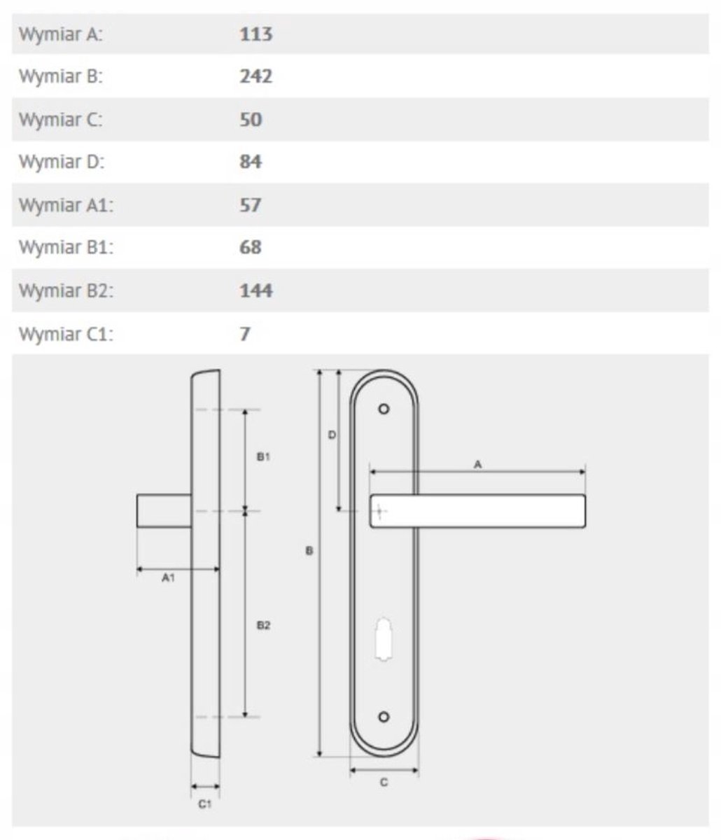 Domino Space M3 Grafiet Brons Deurkruk - Links