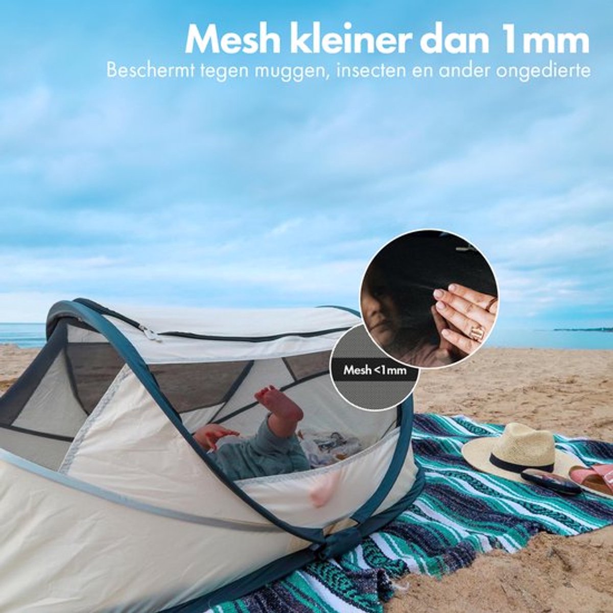Deryan BabyBox Campingbedje - baby tentje - Ivory thumbnail 6